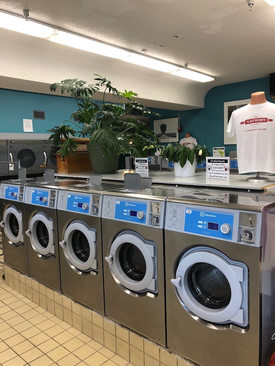 Modern Electrolux washers inside The Laundry Club