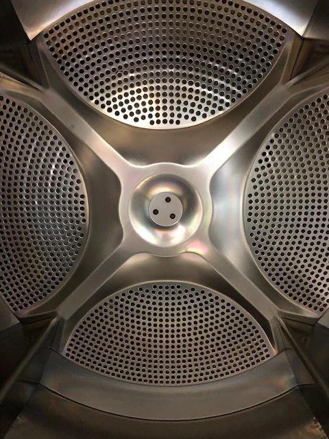 Inside the washer drum